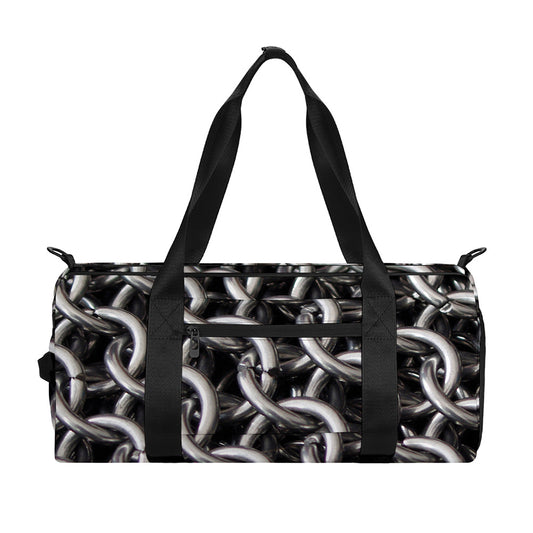 Chainmail Ring Pattern Print Gym Bag
