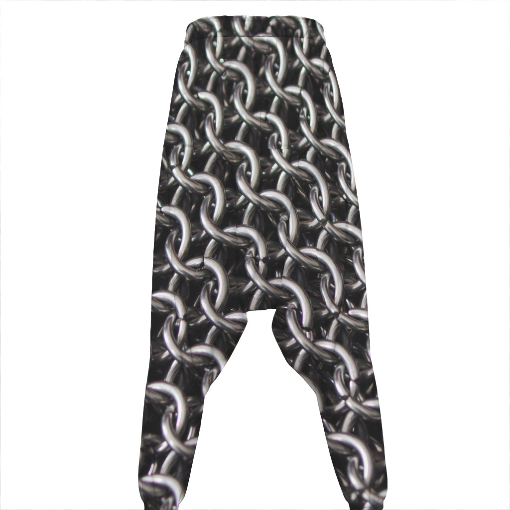 Chainmail Ring Pattern Print Hammer Pants