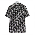 Chainmail Ring Pattern Print Hawaiian Shirt