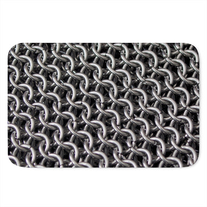 Chainmail Ring Pattern Print Indoor Door Mat