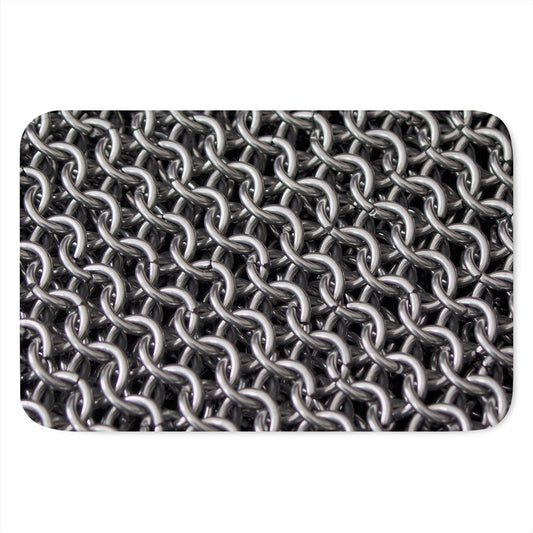 Chainmail Ring Pattern Print Indoor Door Mat