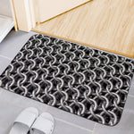 Chainmail Ring Pattern Print Indoor Door Mat