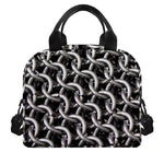 Chainmail Ring Pattern Print Insulated Lunch Bag