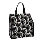 Chainmail Ring Pattern Print Insulated Lunch Tote