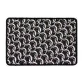 Chainmail Ring Pattern Print Kitchen Mat