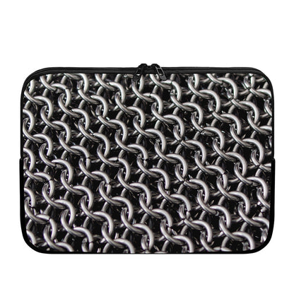 Chainmail Ring Pattern Print Laptop Sleeve