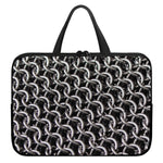 Chainmail Ring Pattern Print Laptop Sleeve With Handle
