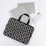 Chainmail Ring Pattern Print Laptop Sleeve With Handle