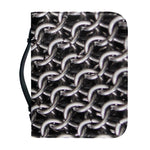 Chainmail Ring Pattern Print Leather Bible Cover