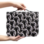 Chainmail Ring Pattern Print Leather Bible Cover