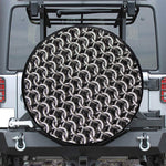 Chainmail Ring Pattern Print Leather Spare Tire Cover