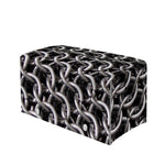 Chainmail Ring Pattern Print Leather Tissue Box Cover