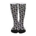 Chainmail Ring Pattern Print Long Socks