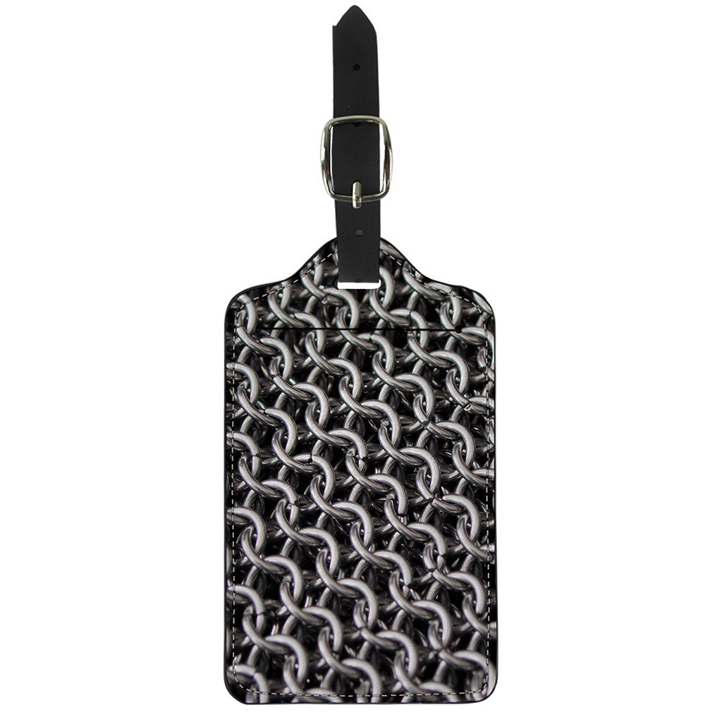 Chainmail Ring Pattern Print Luggage Tag