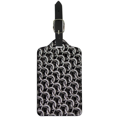 Chainmail Ring Pattern Print Luggage Tag