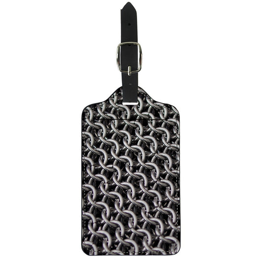 Chainmail Ring Pattern Print Luggage Tag