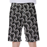 Chainmail Ring Pattern Print Men's Beach Shorts
