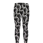 Chainmail Ring Pattern Print Men's leggings