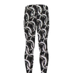 Chainmail Ring Pattern Print Men's leggings