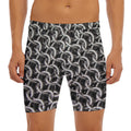 Chainmail Ring Pattern Print Men's Long Boxer Briefs