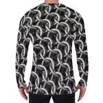 Chainmail Ring Pattern Print Men's Long Sleeve T-Shirt