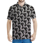 Chainmail Ring Pattern Print Men's Polo Shirt