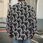 Chainmail Ring Pattern Print Men's Shirt Jacket