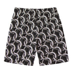 Chainmail Ring Pattern Print Men's Swim Trunks