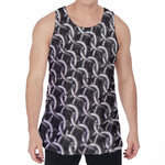 Chainmail Ring Pattern Print Men's Velvet Tank Top