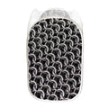 Chainmail Ring Pattern Print Mesh Laundry Hamper