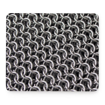 Chainmail Ring Pattern Print Mouse Pad