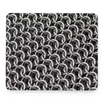 Chainmail Ring Pattern Print Mouse Pad