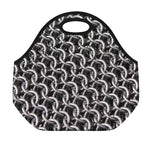 Chainmail Ring Pattern Print Neoprene Lunch Bag