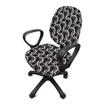 Chainmail Ring Pattern Print Office Chair Cover
