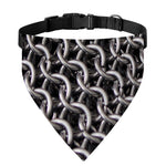 Chainmail Ring Pattern Print Over The Collar Dog Bandana