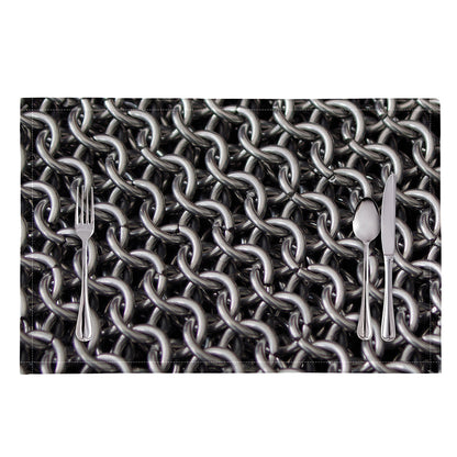 Chainmail Ring Pattern Print Placemat