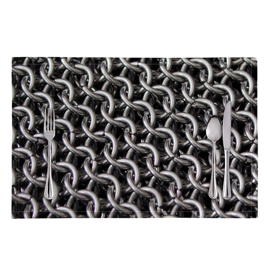 Chainmail Ring Pattern Print Placemat