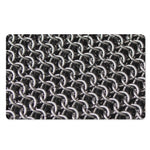 Chainmail Ring Pattern Print Polyester Doormat