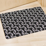 Chainmail Ring Pattern Print Polyester Doormat