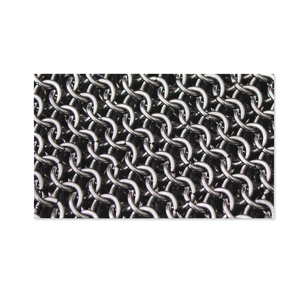 Chainmail Ring Pattern Print Polyester Flag