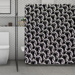 Chainmail Ring Pattern Print Polyester Shower Curtain