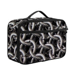 Chainmail Ring Pattern Print Portable Lunch Bag