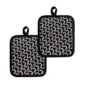 Chainmail Ring Pattern Print Pot Holders