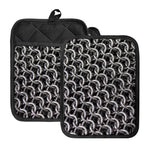 Chainmail Ring Pattern Print Pot Holders With Pocket