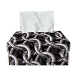 Chainmail Ring Pattern Print Rectangle Tissue Box Cover