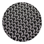 Chainmail Ring Pattern Print Round Blanket