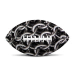Chainmail Ring Pattern Print Rugby Ball