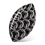 Chainmail Ring Pattern Print Rugby Ball