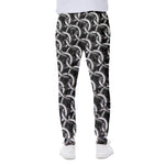 Chainmail Ring Pattern Print Scuba Joggers