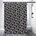 Chainmail Ring Pattern Print Shower Curtain